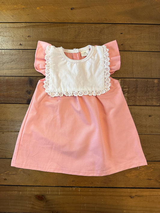 Charolette Pink Bib Dress